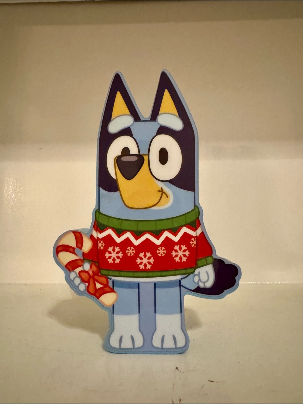 Official Bluey Christmas Wooden Wall Hanging Decor Sign Plaque 7.5"